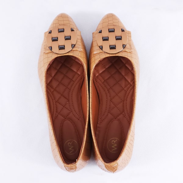 Adreen tan ballet flats women's