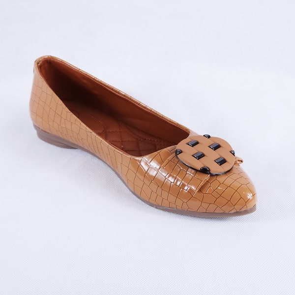 Adreen tan ballet flats women's