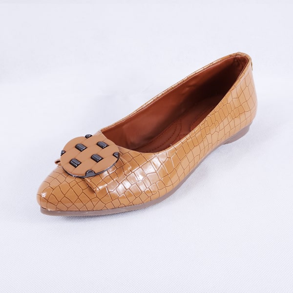 Adreen tan ballet flats women's