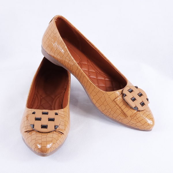 Adreen tan ballet flats women's