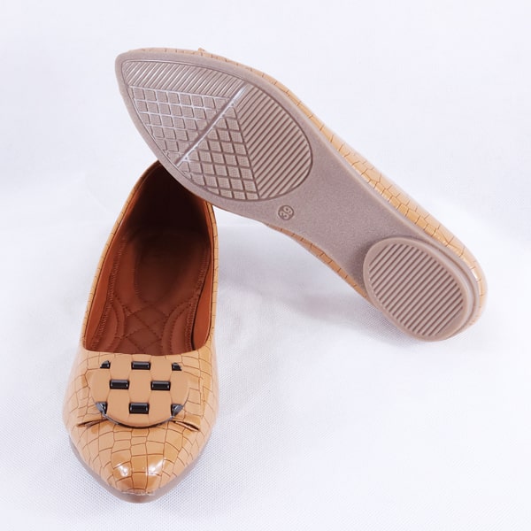 Adreen tan ballet flats women's