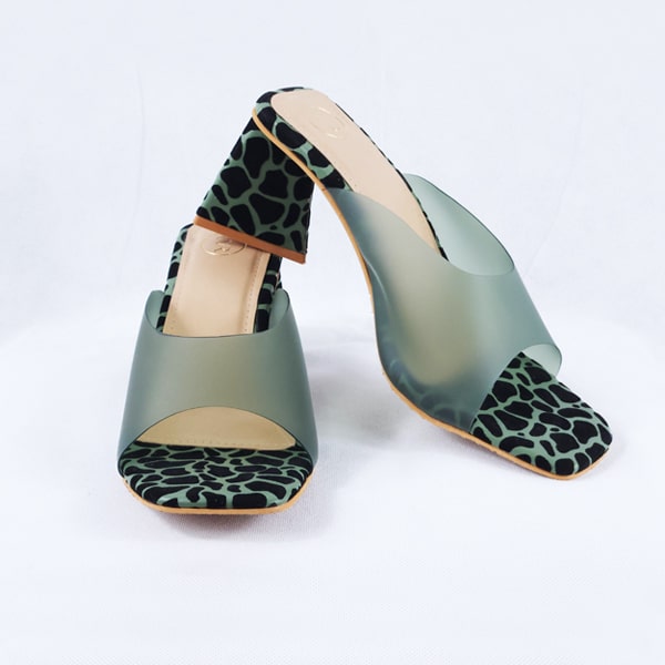 Benita green heels