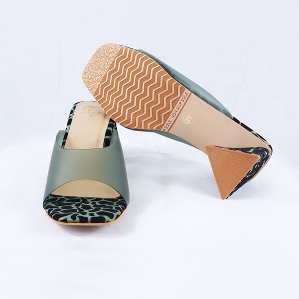 Benita green heels