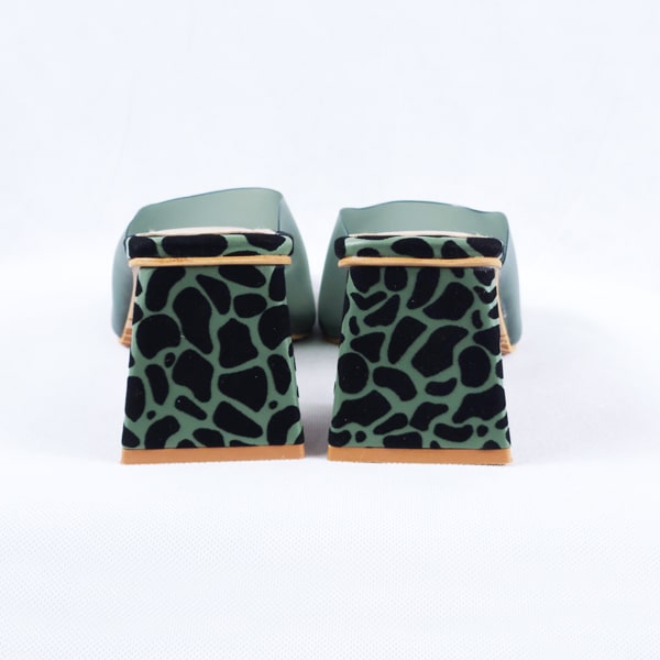 Benita green heels