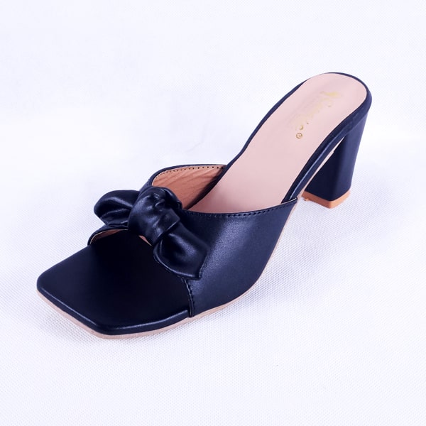 Cemic black block heels