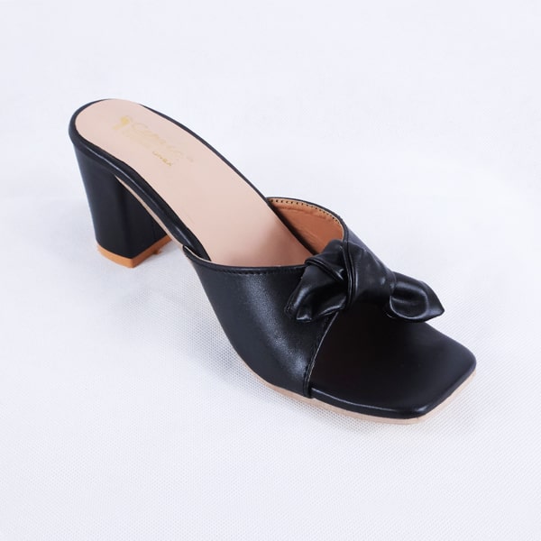 Cemic black block heels