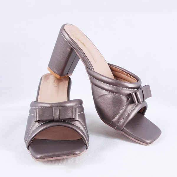 Cemic copper block heels sandals