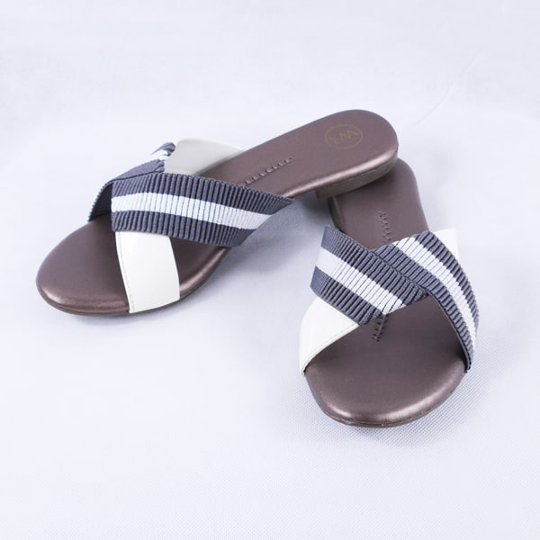 Dorthy grey slides for women