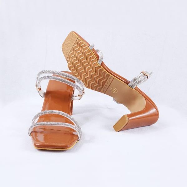 Gemma Patent Orange Heels