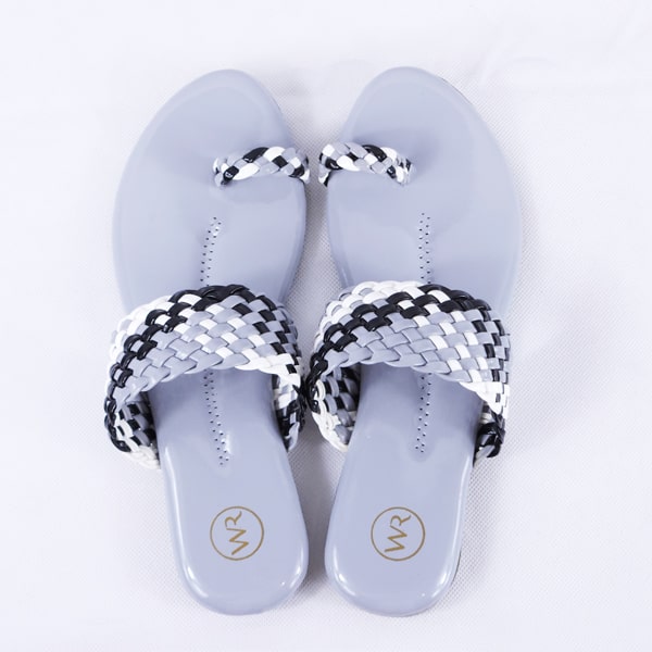 Letti Patent Grey Slides