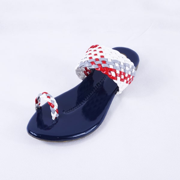 Letti Patent Navy Blue Slides