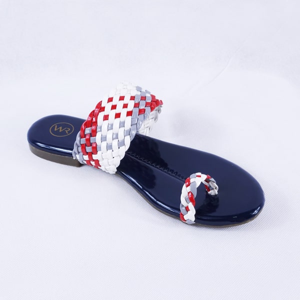 Letti Patent Navy Blue Slides