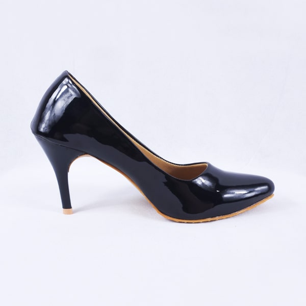 Nella Black Patent Heels
