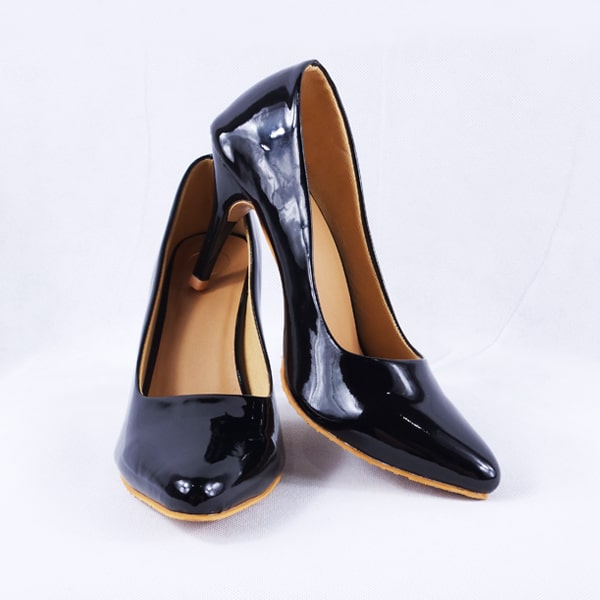 Nella Black Patent Heels