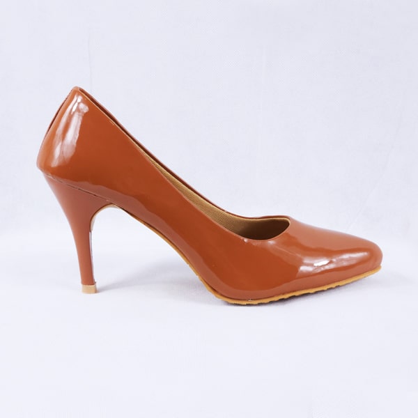 Nella Patent Tan Heels
