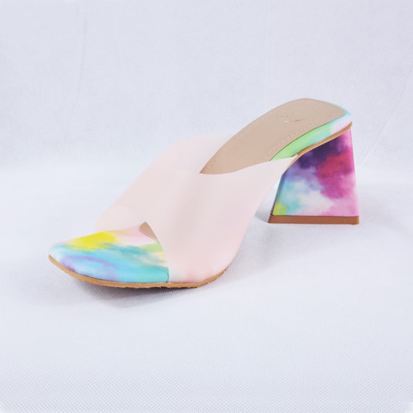 Sabeen Pink Block Heels