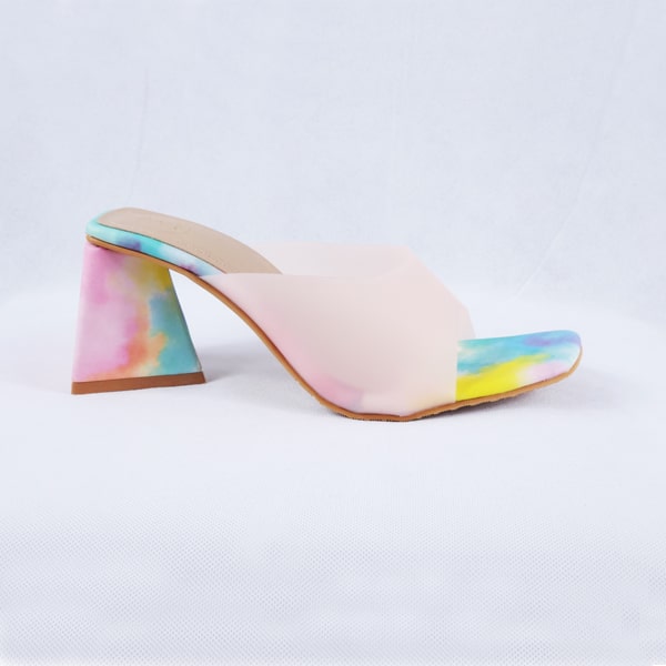 Sabeen Pink Block Heels