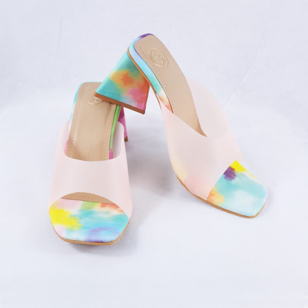 Sabeen Pink Block Heels